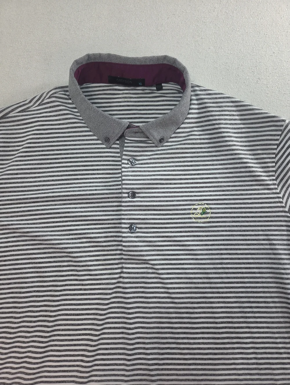 Greyson Striped Performance Golf Polo XL